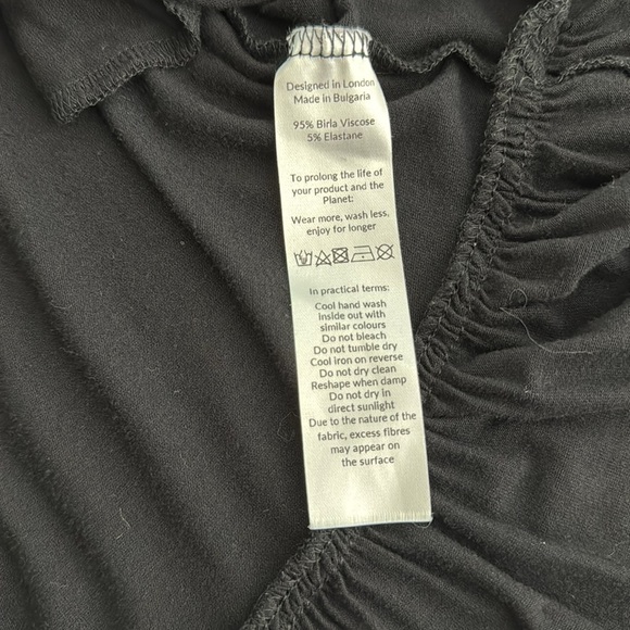 Saint + Sofia Greenwich Tiered Maxi Dress Black size 16 - Picture 10 of 10